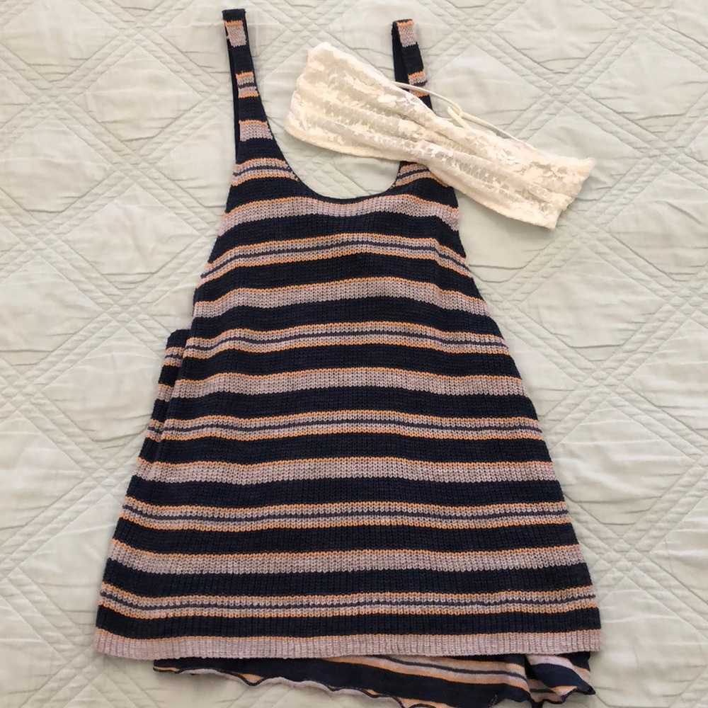 Free People Summer Sweater Tank and Lace Bandeau
